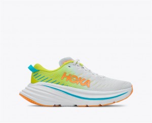 Men's Hoka Bondi X Road Running Shoes White | India-9140