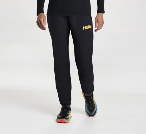 Men's Hoka Ultralight Waterproof Pants Black | India-0239