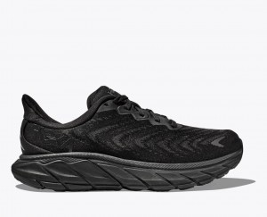 Women's Hoka Arahi 6 Road Running Shoes Black | India-8739