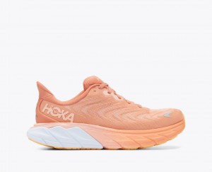 Women's Hoka Arahi 6 Road Running Shoes Orange / Coral | India-6984