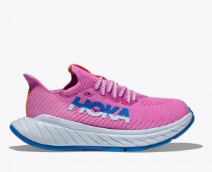 Women's Hoka Carbon X 3 Road Running Shoes Pink | India-2308