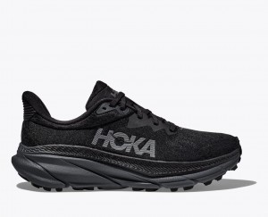 Women's Hoka Challenger 7 Trail Running Shoes Black | India-9674