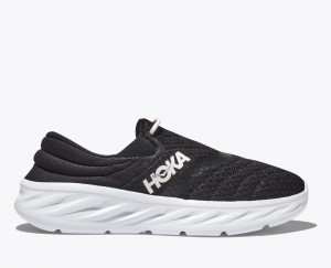 Women's Hoka Ora 2 Recovery Shoes Black / White | India-0156