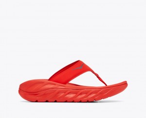 Women's Hoka Ora Recovery Flip Flops Maroon | India-3491