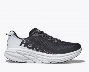 Women's Hoka Rincon 3 Road Running Shoes Black / White | India-2839