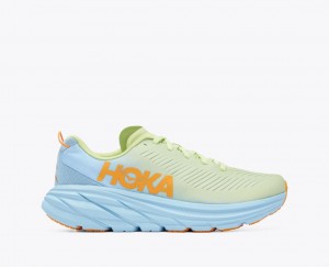 Women's Hoka Rincon 3 Road Running Shoes Green / Blue | India-6370