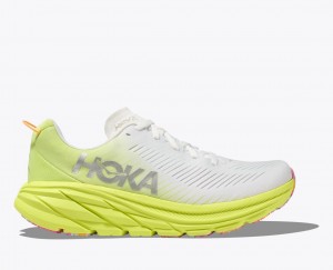 Women's Hoka Rincon 3 Road Running Shoes White / Orange | India-8394