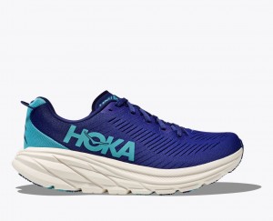 Women's Hoka Rincon 3 Road Running Shoes Blue / White | India-3029