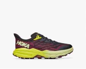 Women's Hoka Speedgoat 5 Trail Running Shoes Blue Deep Grey | India-0389