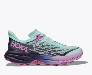 Women's Hoka Speedgoat 5 Trail Running Shoes Blue | India-2137