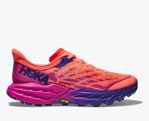 Women's Hoka Speedgoat 5 Trail Running Shoes Fuchsia | India-2374