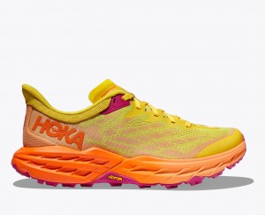 Women's Hoka Speedgoat 5 Trail Running Shoes Orange | India-2461