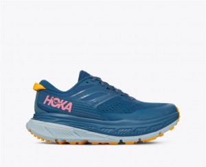 Women's Hoka Stinson 6 Trail Running Shoes Blue | India-8596