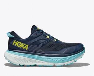 Women's Hoka Stinson 6 Trail Running Shoes Blue | India-3097