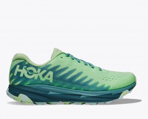 Women's Hoka Torrent 3 Trail Running Shoes Light Green / Deep Blue | India-8561