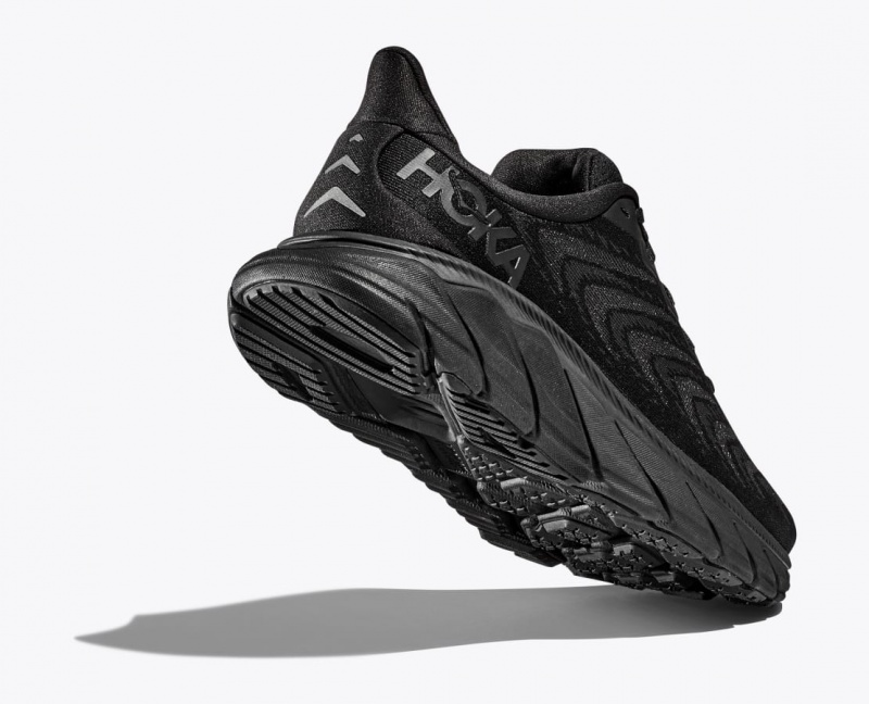 Men's Hoka Arahi 6 Road Running Shoes Black | India-4528