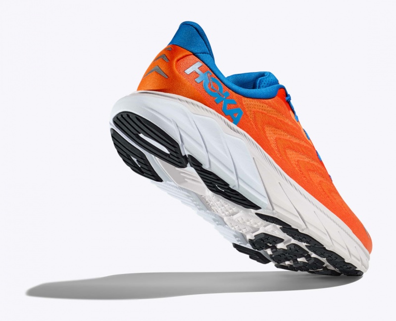 Men's Hoka Arahi 6 Road Running Shoes Orange / Blue | India-1234