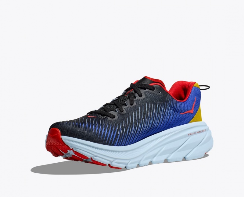 Men's Hoka Rincon 3 Road Running Shoes Black / Blue | India-7541