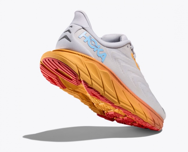 Women's Hoka Arahi 6 Road Running Shoes Grey / Orange | India-6485