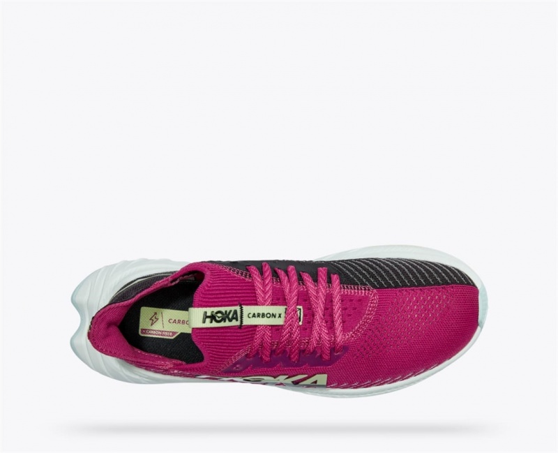 Women's Hoka Carbon X 3 Road Running Shoes Fuchsia / Black | India-1835