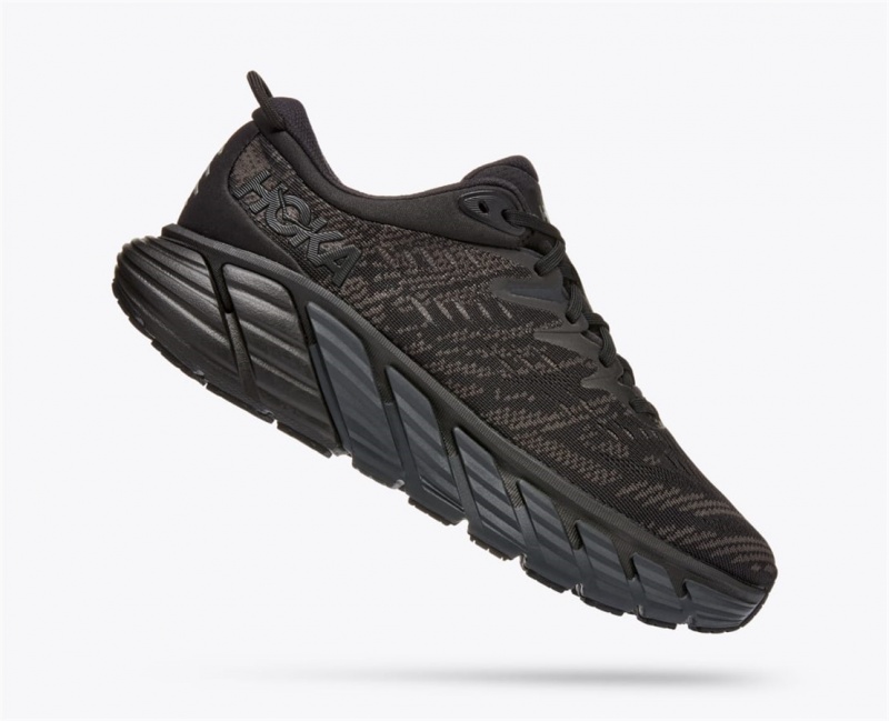 Women's Hoka Gaviota 4 Road Running Shoes Black | India-9830