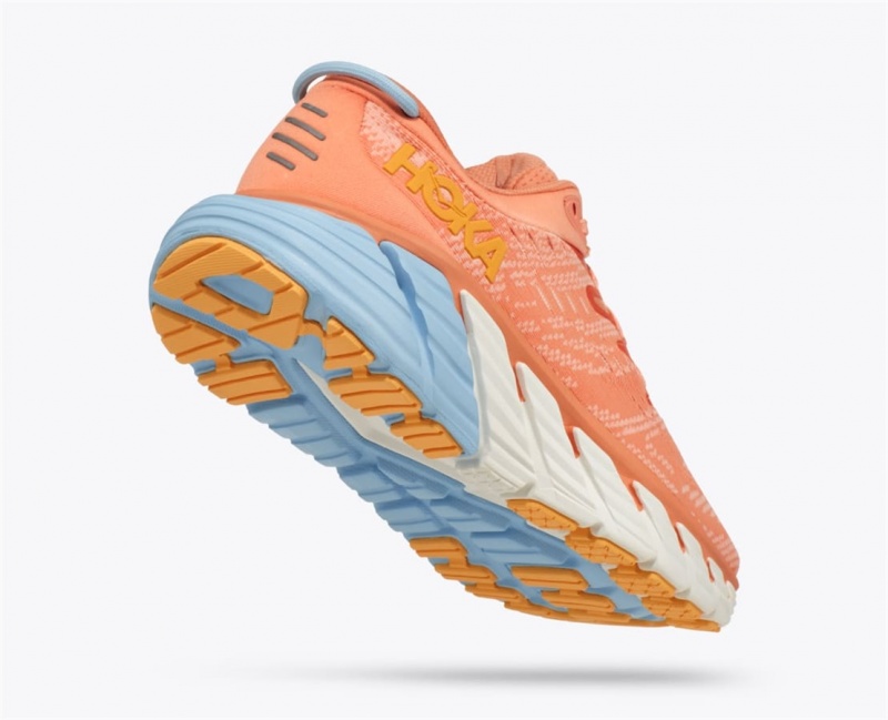 Women's Hoka Gaviota 4 Road Running Shoes Coral | India-8910