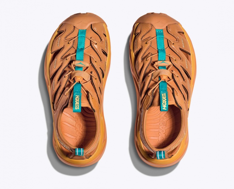 Women's Hoka Hopara Sandals Orange / Yellow | India-3075