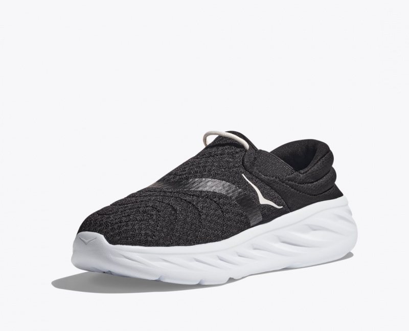 Women's Hoka Ora 2 Recovery Shoes Black / White | India-0156