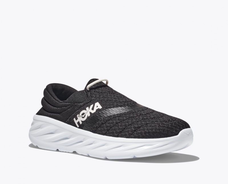 Women's Hoka Ora 2 Recovery Shoes Black / White | India-0156