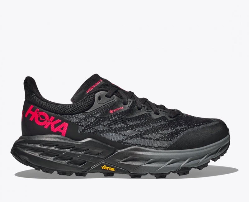 Women\'s Hoka Speedgoat 5 Gtx Trail Running Shoes Black | India-8492