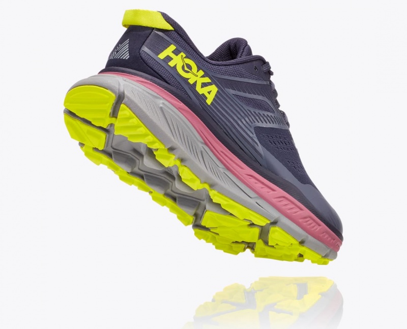 Women's Hoka Stinson 6 Trail Running Shoes Purple | India-6519