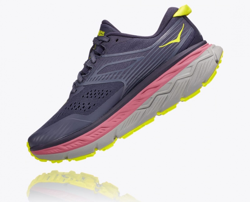 Women's Hoka Stinson 6 Trail Running Shoes Purple | India-6519