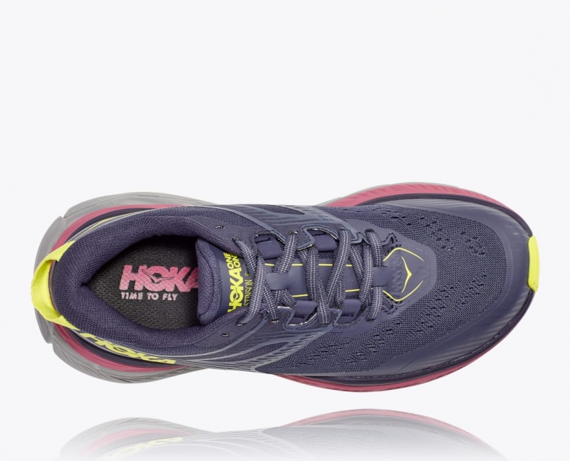 Women's Hoka Stinson 6 Trail Running Shoes Purple | India-6519